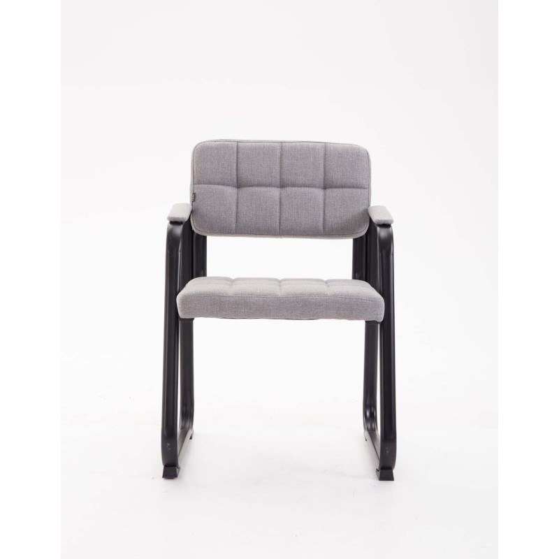 Silla de visita Canada B en tela gris claro