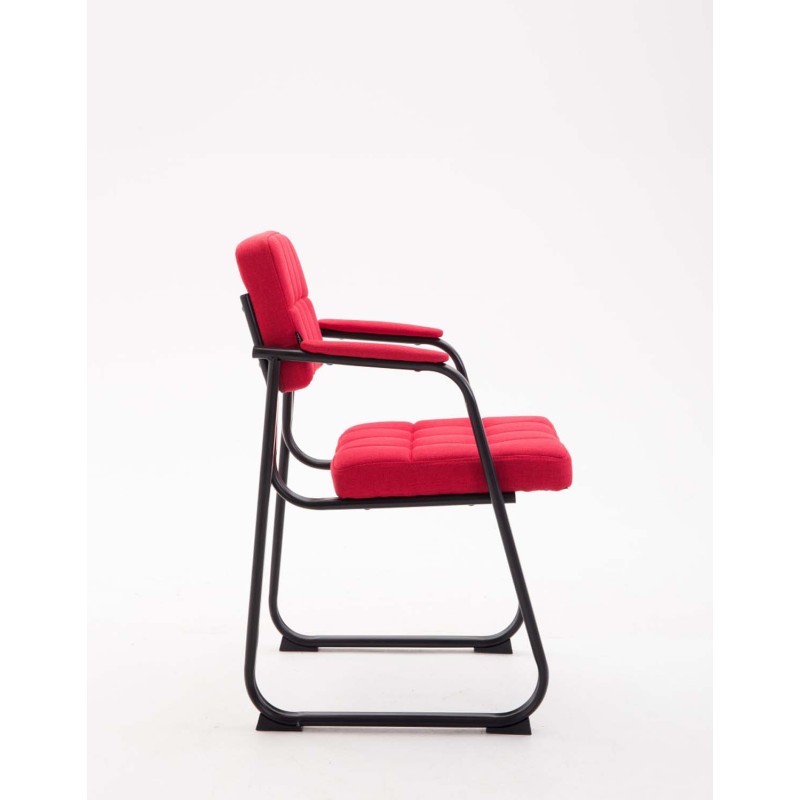 Silla de visita Canada B en tela roja