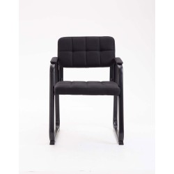 Silla de visita Canada B en tela negra