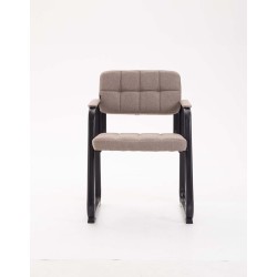 Silla de visita Canada B en tela color topo