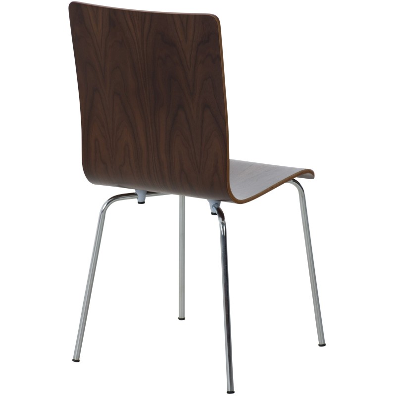 Juego de 2 sillas de visita Pepe en nogal