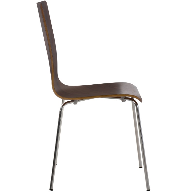 Juego de 4 sillas de visita Pepe en nogal