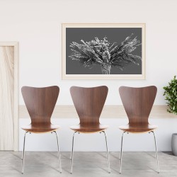 Juego de 2 sillas de visita Calisto de nogal