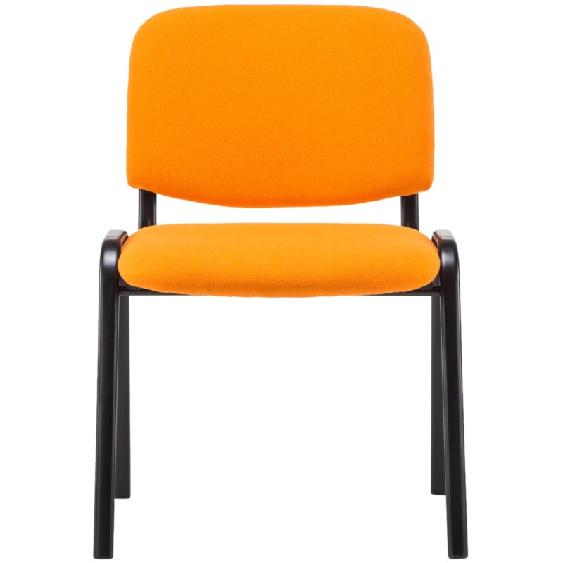 Silla de visita Ken V2 en tela naranja