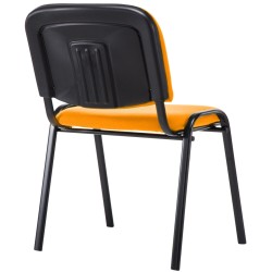 Silla de visita Ken V2 en tela naranja