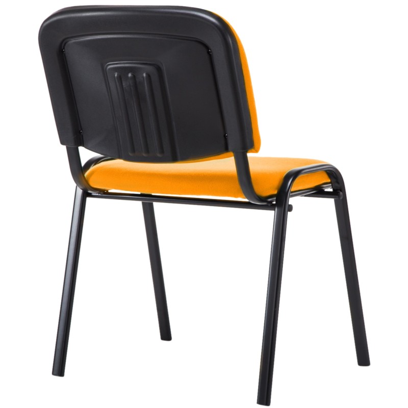 Silla de visita Ken V2 en tela naranja