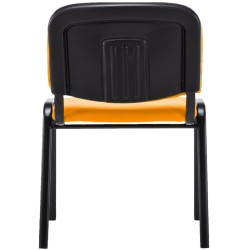 Silla de visita Ken V2 en tela naranja