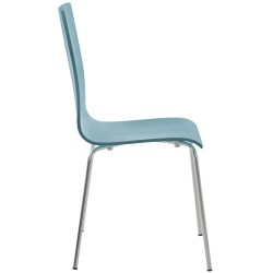 Juego de 2 sillas de visita Pepe, azul claro