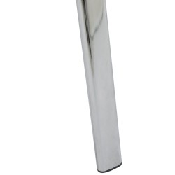 Silla de visita Ken C en piel sintética gris