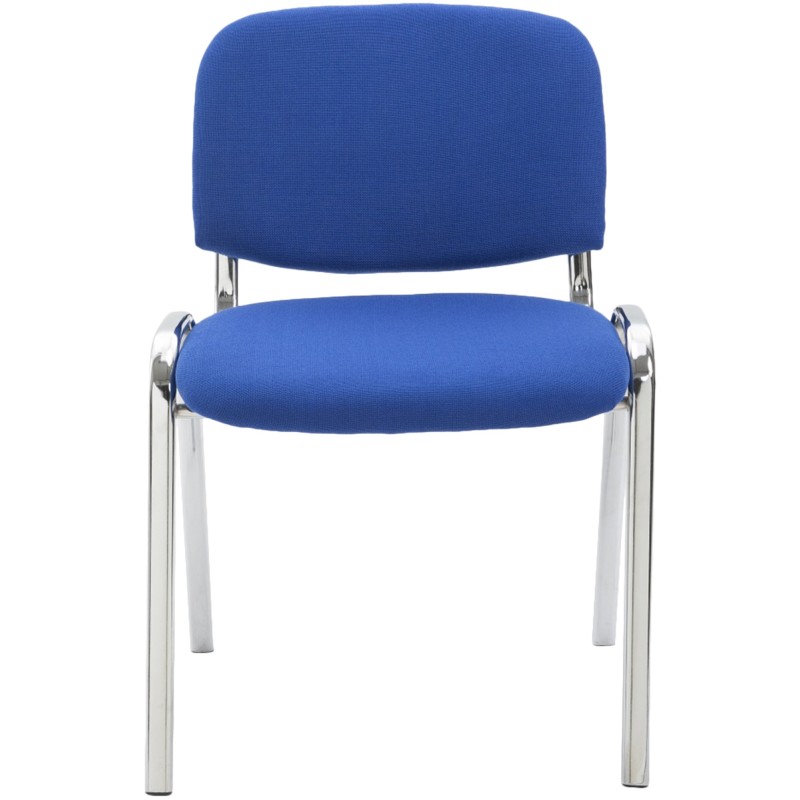Silla de visita Ken C en tela azul