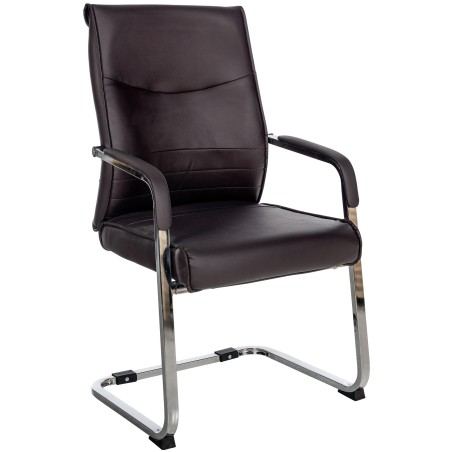 Silla de visita marrón Hobart