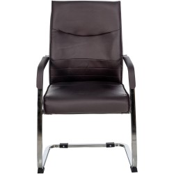 Silla de visita marrón Hobart