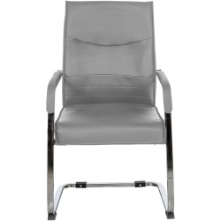 Silla de visita gris Hobart