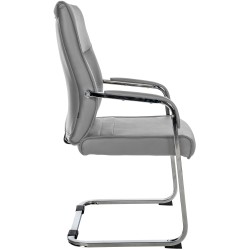 Silla de visita gris Hobart