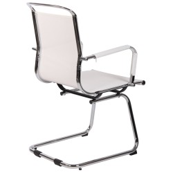 Silla de visita Barnet Mesh White