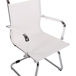 Silla de visita Barnet Mesh White