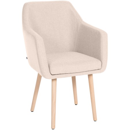 Silla de visita Utrecht en tejido natura beige