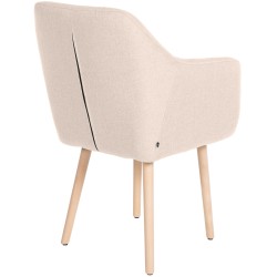 Silla de visita Utrecht en tejido natura beige