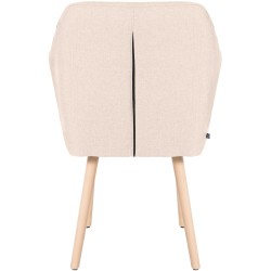 Silla de visita Utrecht en tejido natura beige