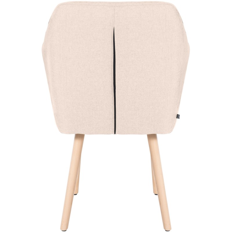 Silla de visita Utrecht en tejido natura beige