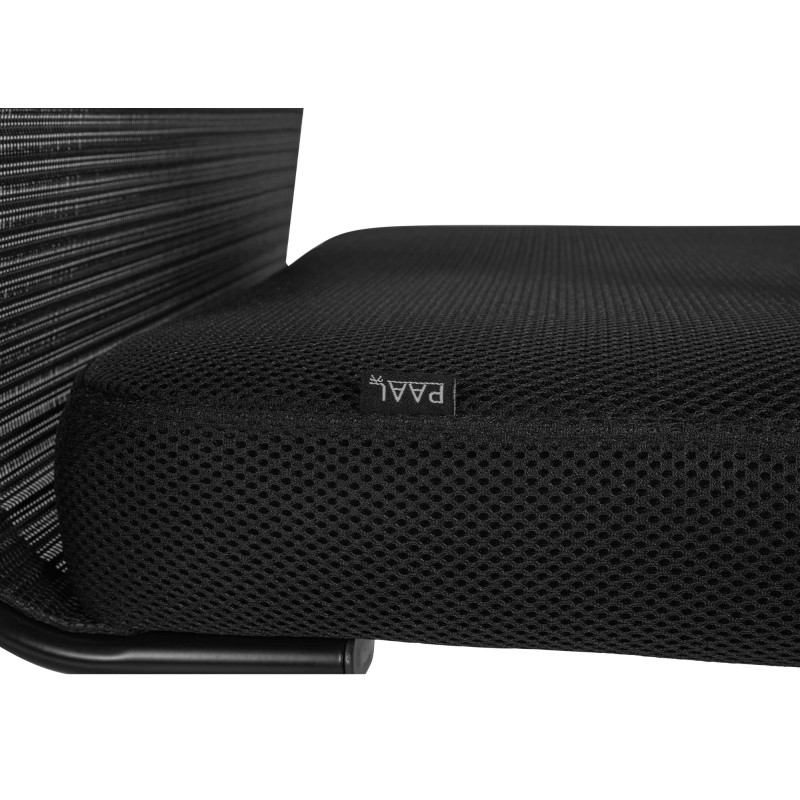 Silla de visita negra Denny