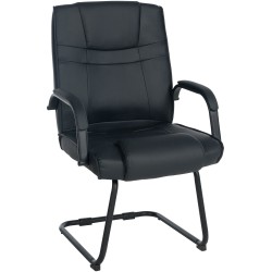 Silla de visita Attila negra/negra