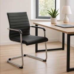 Silla de visita negra Hakon