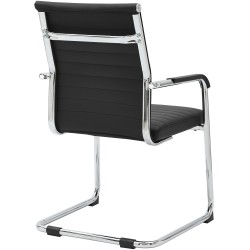 Silla de visita negra Hakon