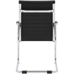 Silla de visita negra Hakon