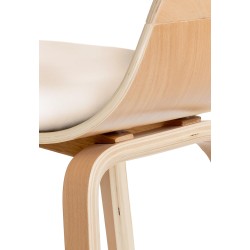 Silla de visitas Kingston Natura/Crema