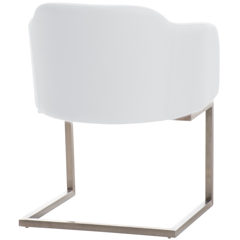 Silla de visita blanca Magnus