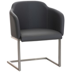 Silla de visita gris Magnus