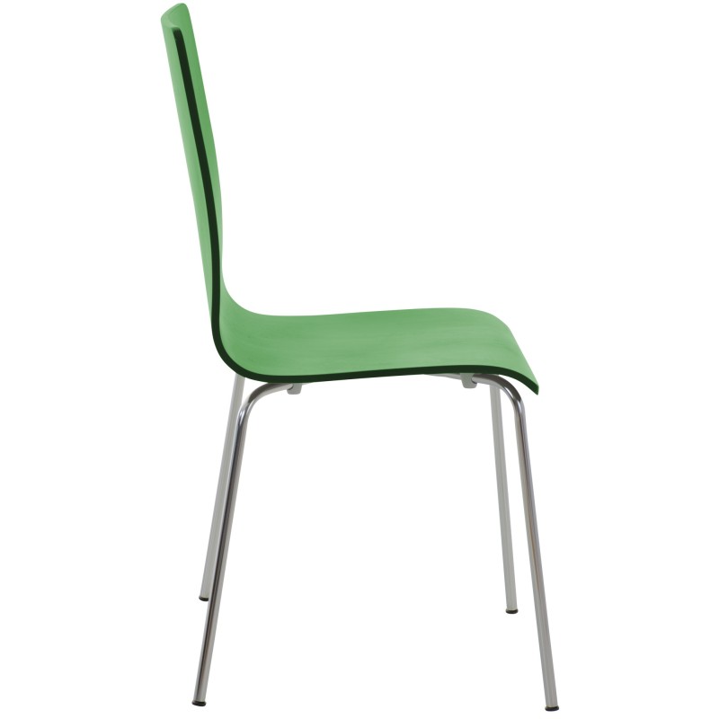 Silla de visita verde Pepe