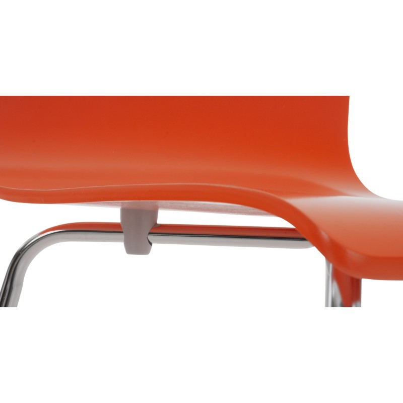 Silla de visita naranja Pepe