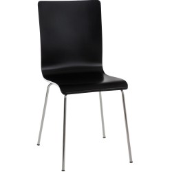 Silla de visita negra Pepe