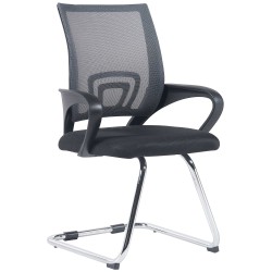 Silla de visita gris Eureka