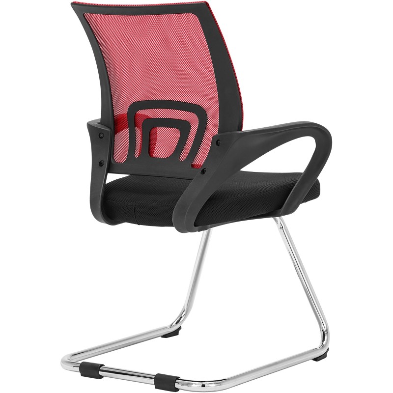 Silla de visita roja Eureka