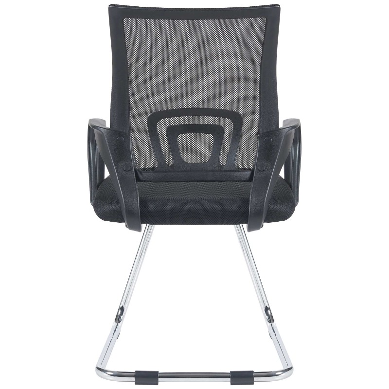 Silla de visita negra Eureka