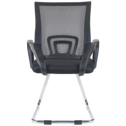 Silla de visita gris Eureka