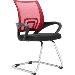 Silla de visita roja Eureka