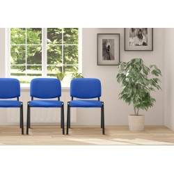 Silla de visita Ken en tela azul