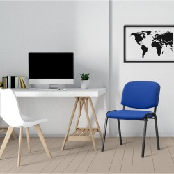 Silla de visita Ken en tela azul