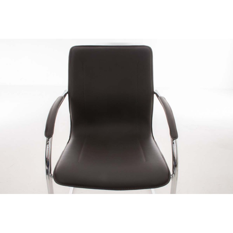 Silla de visita marrón Melina