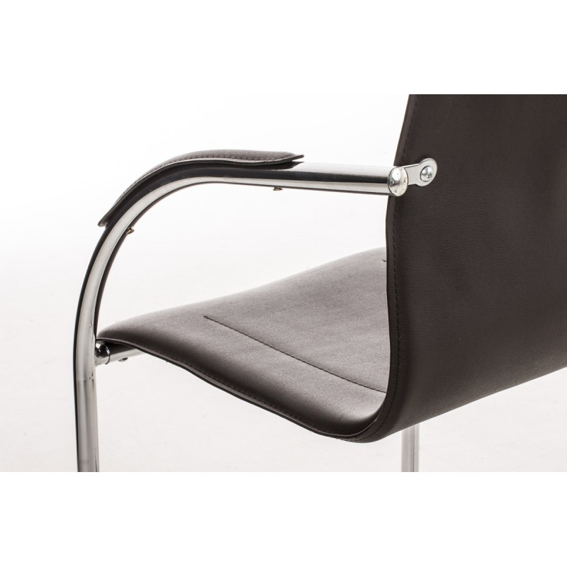 Silla de visita marrón Melina