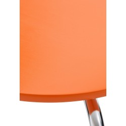 Juego de 4 sillas de visita Diego color naranja