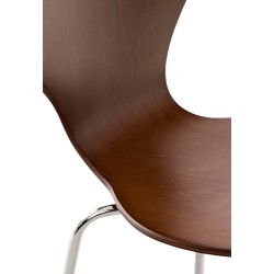 Juego de 4 sillas de visita Diego color marrón