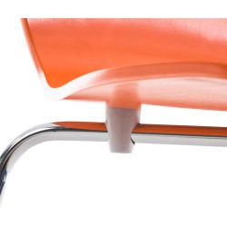 Silla de visita naranja Aaron