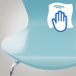 Silla de visita Calisto azul claro