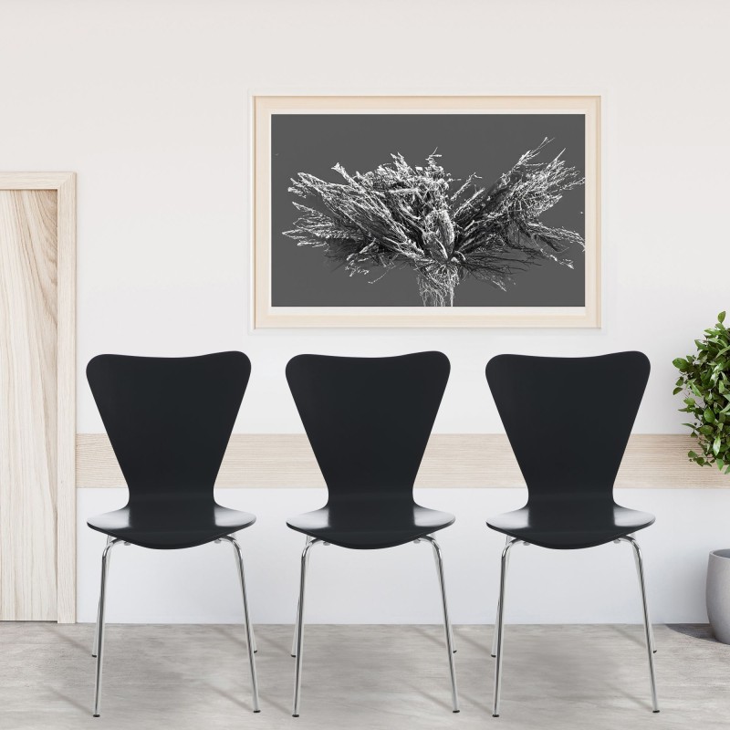 Silla de visita negra Calisto