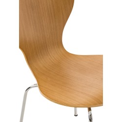 Juego de 4 sillas de visita Diego de roble